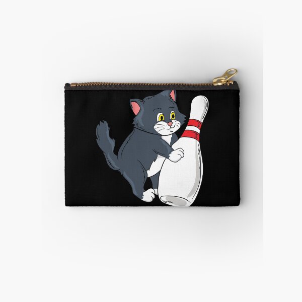 Item preview, Cute Cat Tipping Bowling Pin Player Gift Idea designed and sold by Sandra78.