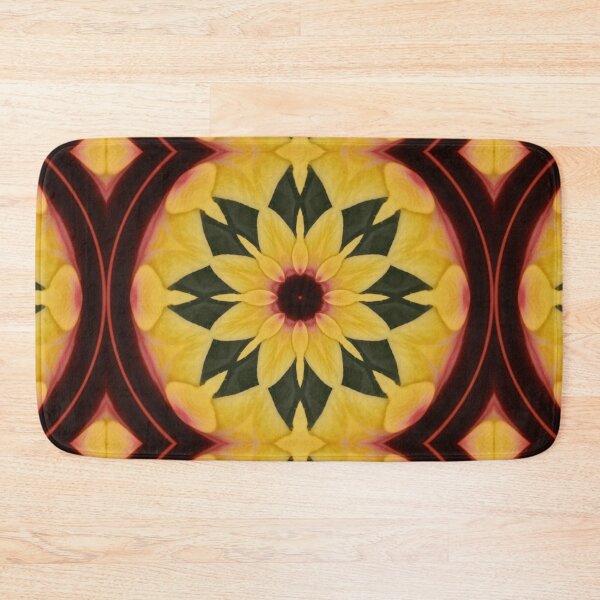 Item preview, Sunny kaleidoscopic flower pattern designed and sold by derbyshireduck.