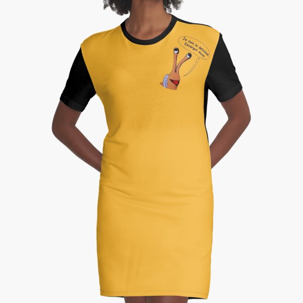 Je suis Escargot Auvin Graphic T-Shirt Dress