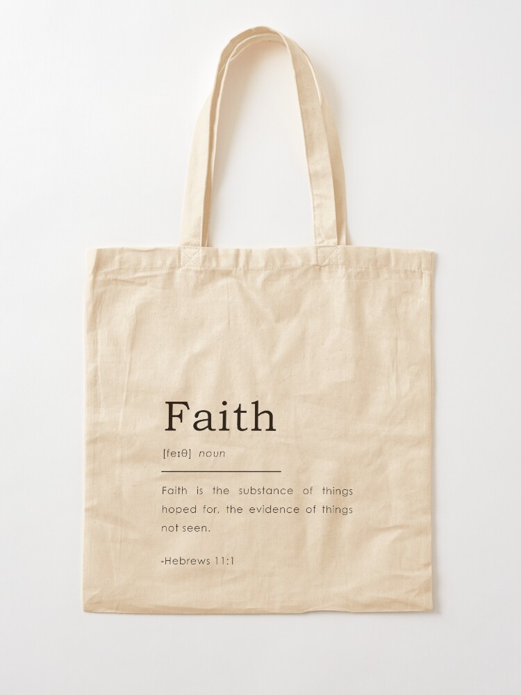 Hebrews Verse Tote Bag Hebrews Verse Tote Bag
