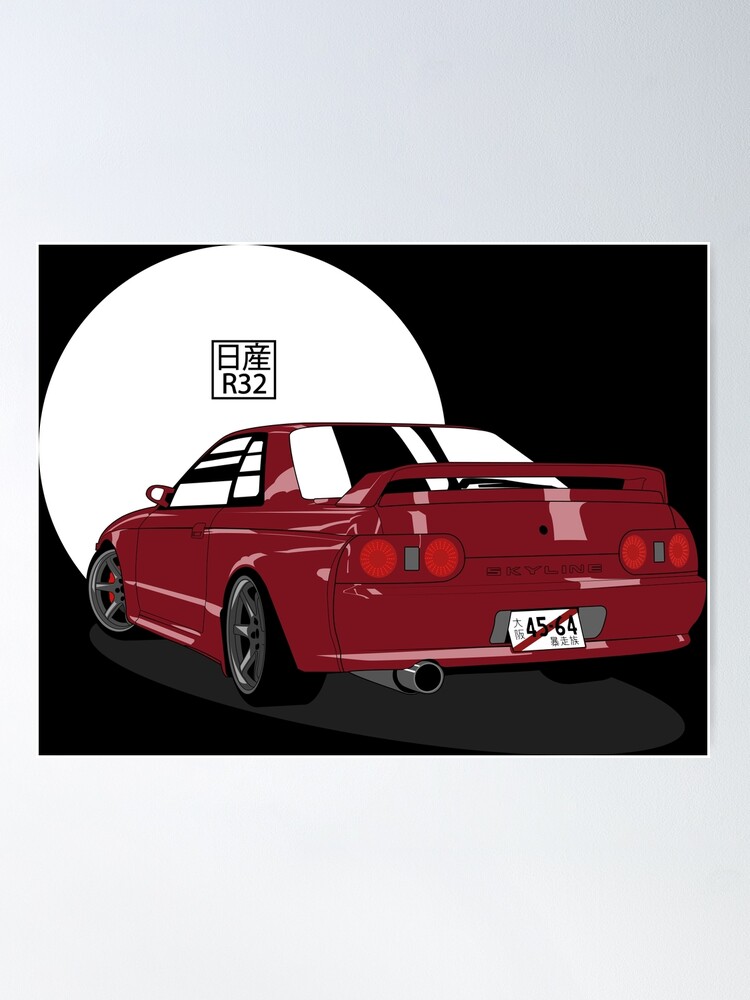 90's Authentic Official Nissan Calsonic R32 Skyline GT-R