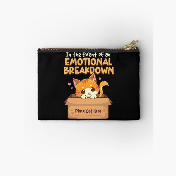 Item preview, In The Event of Emotional Breakdown Place Cat Here designed and sold by perfectpresents.