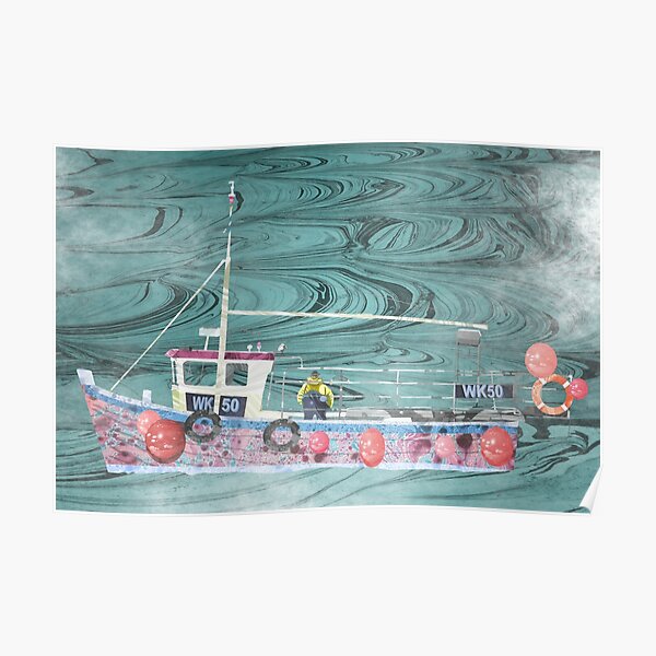 Fishing Boat from Wick Harbour Poster