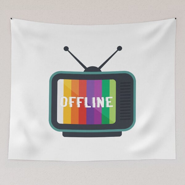 Artikelvorschau, Offline - Fernsehen - After Hours - Lustiges Offline-TV-Shirt entworfen und verkauft von bkfdesigns.