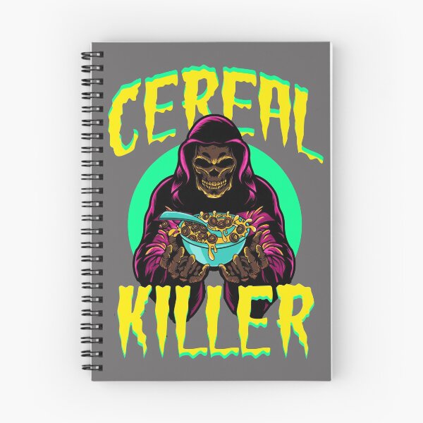 Item preview, Cereal Killer Creepy Death Skeleton Character with cereal bowl Halloween  designed and sold by No Limits T-Shirts.