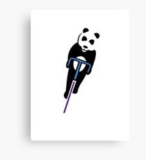 Panda Fixie Canvas Print
