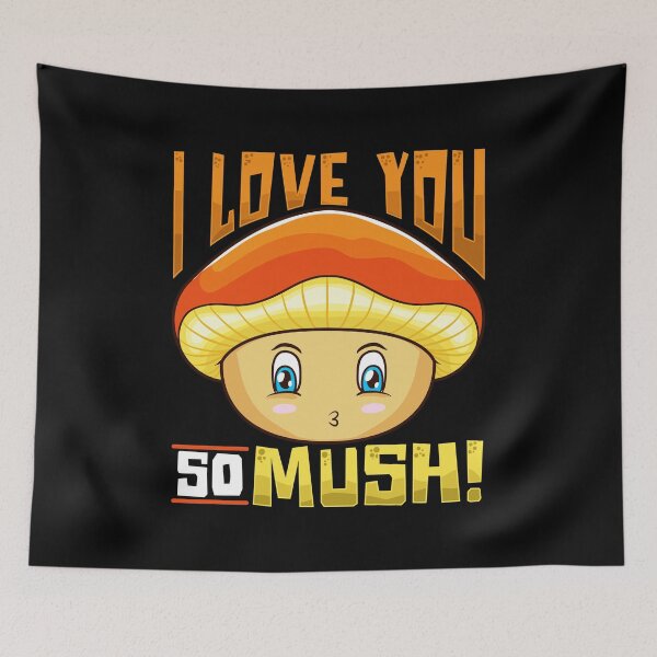 Item preview, Cute & Funny I Love You So Mush! Mushroom Pun designed and sold by perfectpresents.