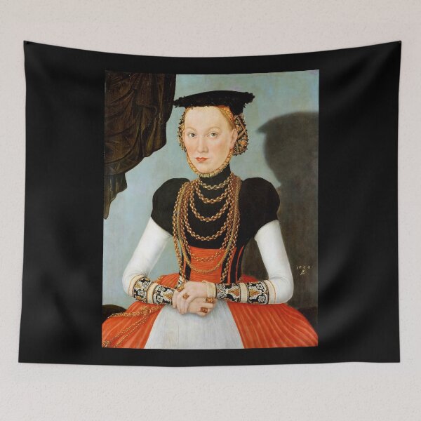 Item preview, Female Portrait - Cranach the Younger - c1564 designed and sold by CrankyOldDude.