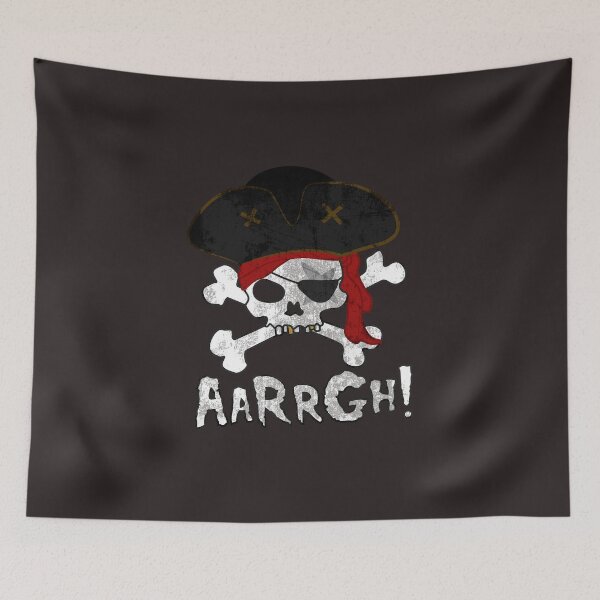 Item preview, Aarrgh! - Skull and Crossbones - Pirate Halloween Shirt designed and sold by bkfdesigns.