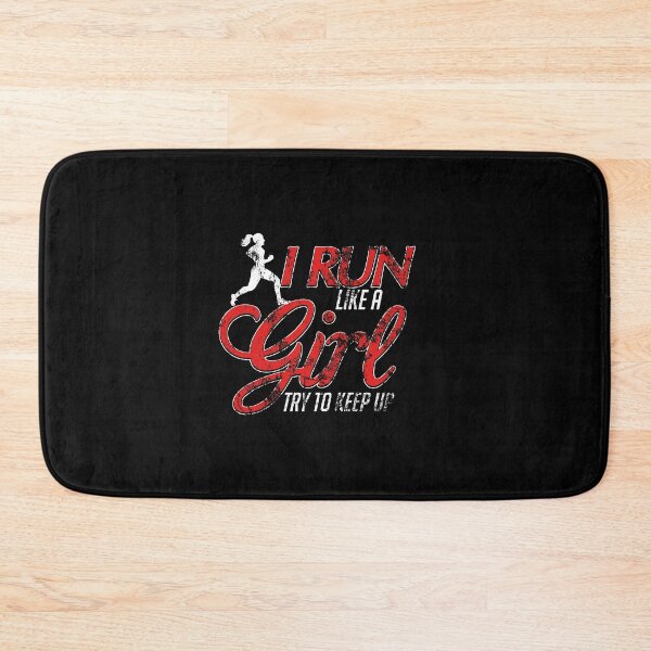Item preview, Cute I Run Like a Girl Try To Keep Up Distressed designed and sold by perfectpresents.