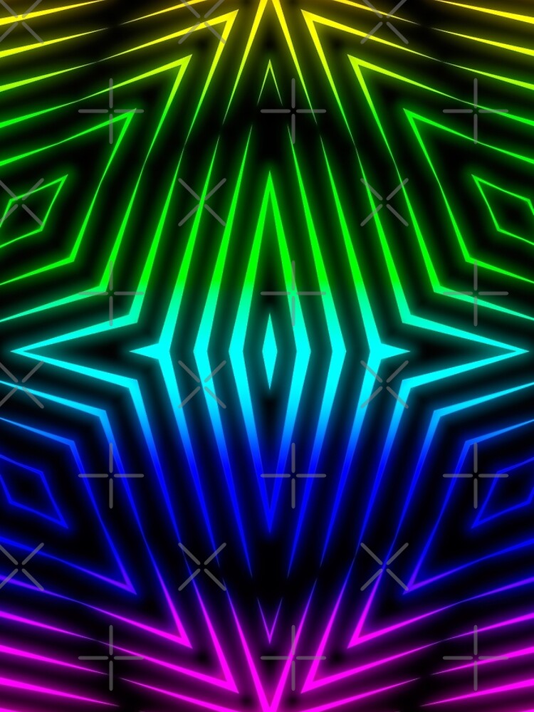 Candy's Abstract 80's Style Blacklight Art by Gypsykiss