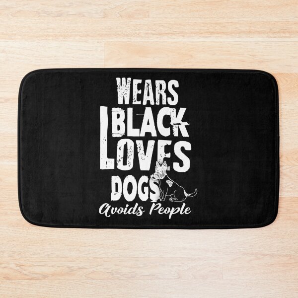 Item preview, Wears Black Loves Dogs Avoids People Introvert designed and sold by perfectpresents.