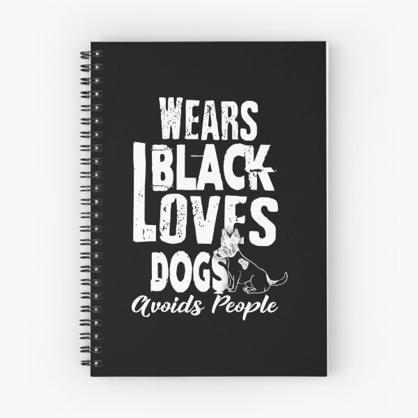Item preview, Wears Black Loves Dogs Avoids People Introvert designed and sold by perfectpresents.