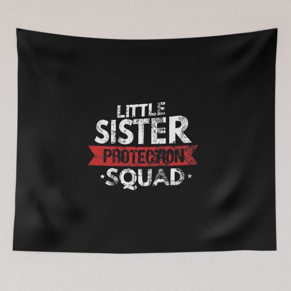Item preview, Little Sister Protection Squad Big Bro Distressed designed and sold by perfectpresents.