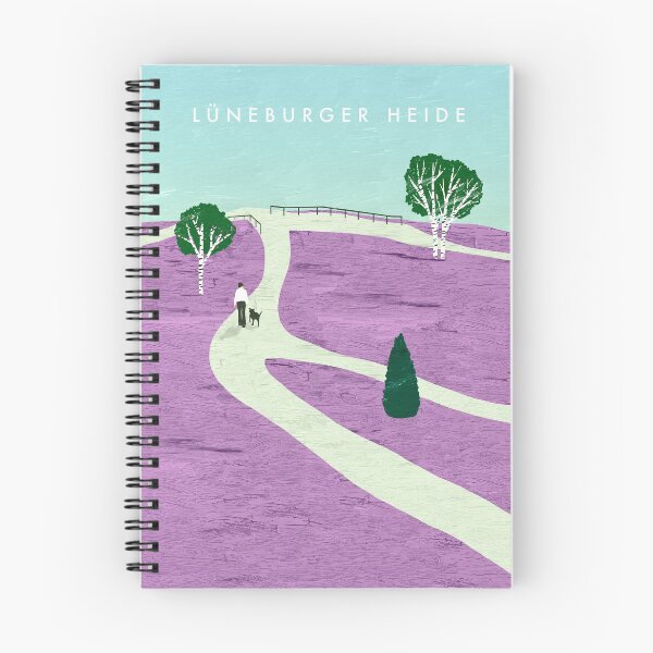 Item preview, Lüneburg Heath Travel Poster designed and sold by katinkareinke.