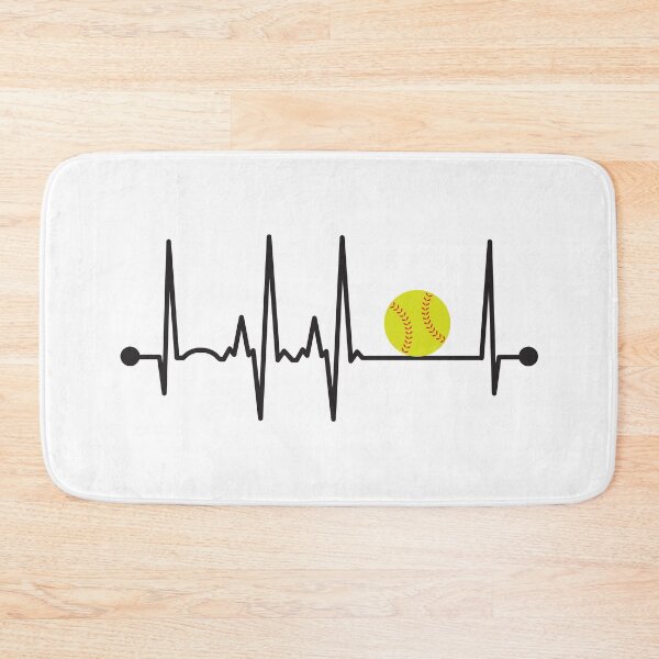Item preview, Softball Heartbeat designed and sold by teesaurus.