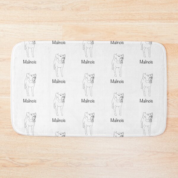 Item preview, Outline Barking Belgian Shepherd Malinois Dog designed and sold by Mat Dixon.