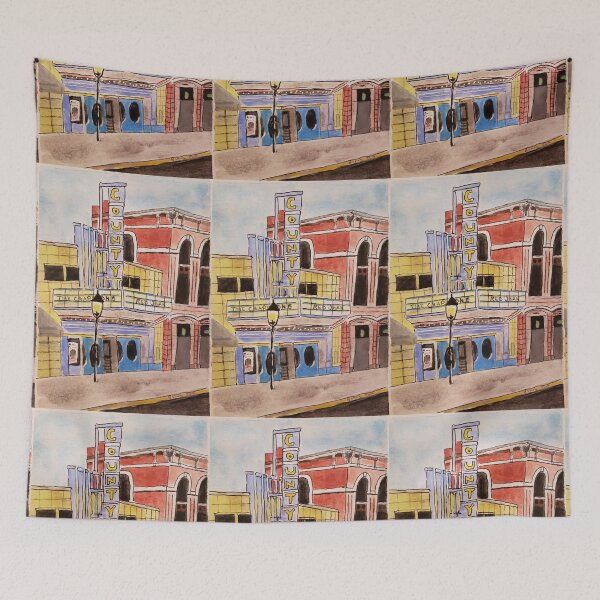 Item preview, Doylestown theater painting designed and sold by BobbiShawArts.