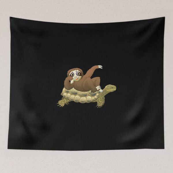 Item preview, Cute & Funny Sloth Riding Turtle Adorable Animals designed and sold by perfectpresents.