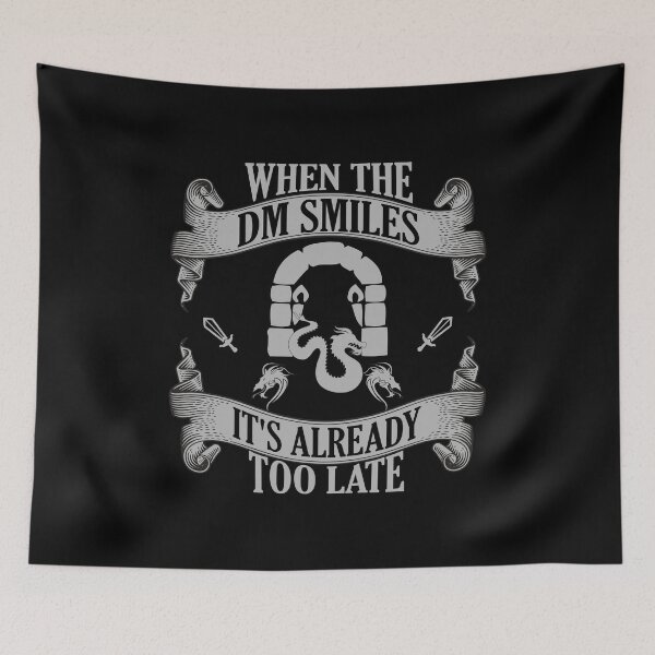 Item preview, Funny When the DM Smiles, It's Already Too Late designed and sold by perfectpresents.