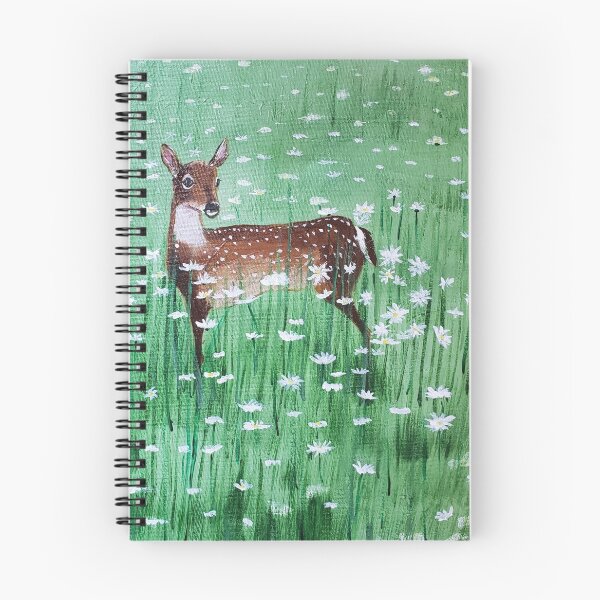 Item preview, Fawn in a field of flowers designed and sold by BobbiShawArts.