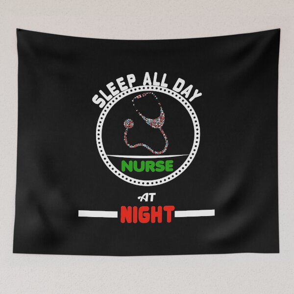 Item preview, Sleep All Day Nurse At Night Nursing RN designed and sold by perfectpresents.