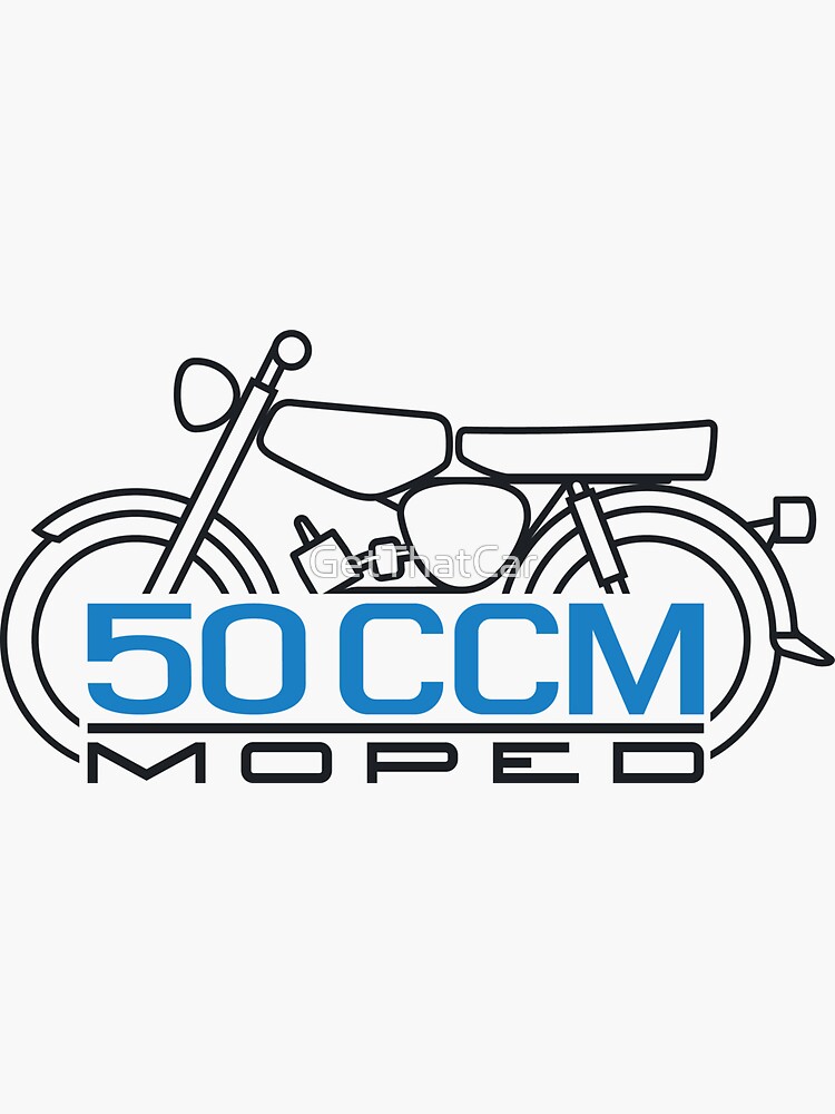  Moped  S51 50ccm Emblem  wei  Sticker von GetThatCar 