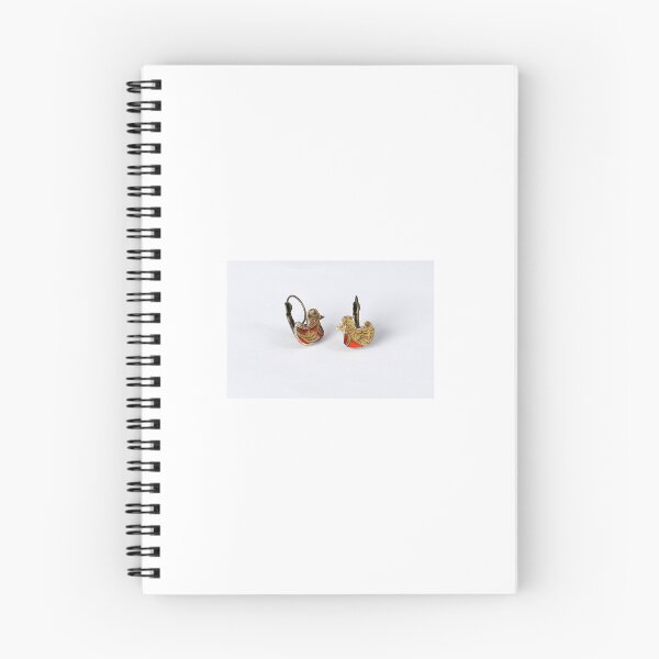 Item preview, duck earrings in antique wine labels designed and sold by lamobijoux.