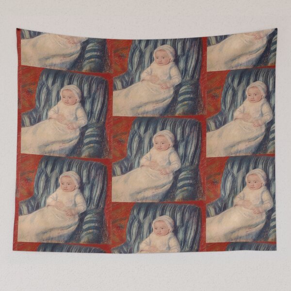 Item preview, Child on a sofa vintage painting - mary cassatt  designed and sold by Vintage Designs +.