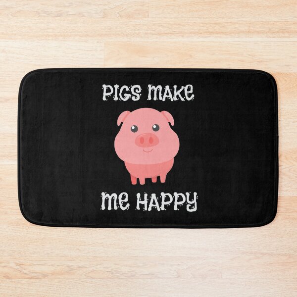 Item preview, Adorable Pigs Make Me Happy Cute Piglet Pig Girl designed and sold by perfectpresents.