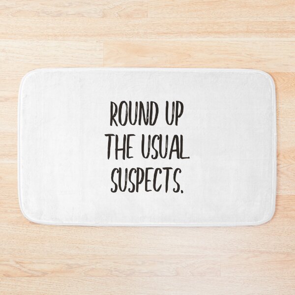 Item preview, Round up the usual suspects (black) designed and sold by didijuca.