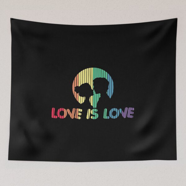 Item preview, Adorable Love is Love Colorful Romantic Silhouette designed and sold by perfectpresents.