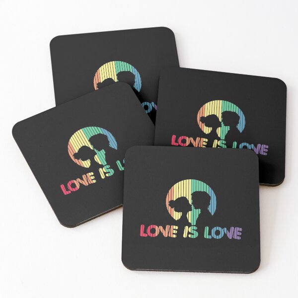 Item preview, Adorable Love is Love Colorful Romantic Silhouette designed and sold by perfectpresents.