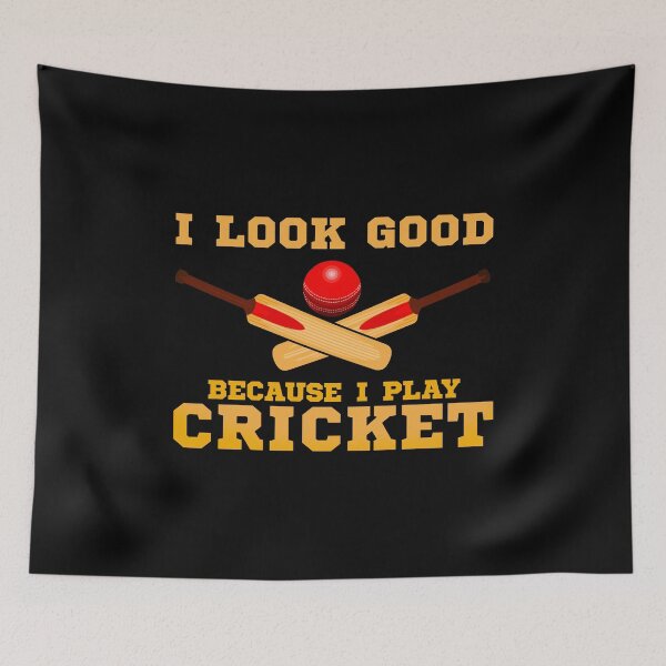 Item preview, I Look Good Because I Play Cricket Funny Cricketer designed and sold by perfectpresents.