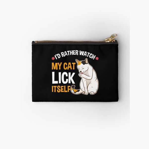 Item preview, Funny I'd Rather Watch My Cat Lick Itself Lover designed and sold by perfectpresents.