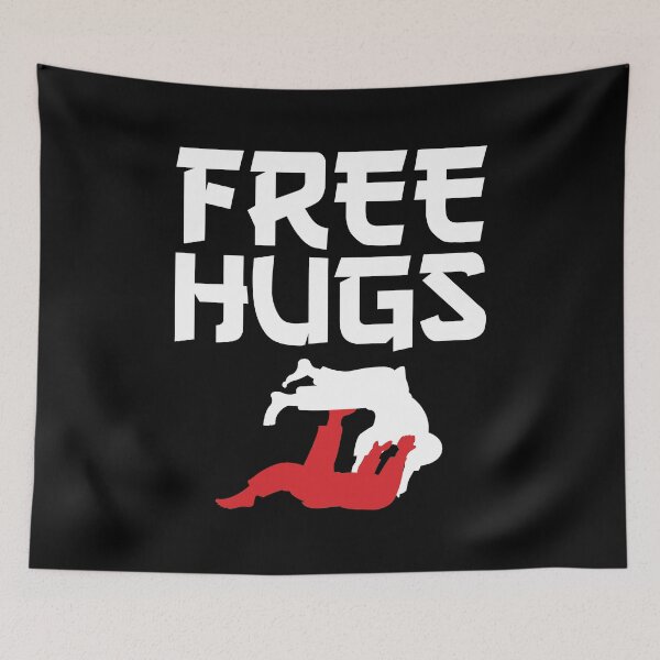Item preview, Funny Free Hugs BJJ Jiu-Jitsu Takedown Jiu Jitsu designed and sold by perfectpresents.