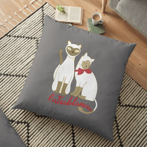 Top Funny Cat Movie Catsablanca Gift Design Floor Pillow