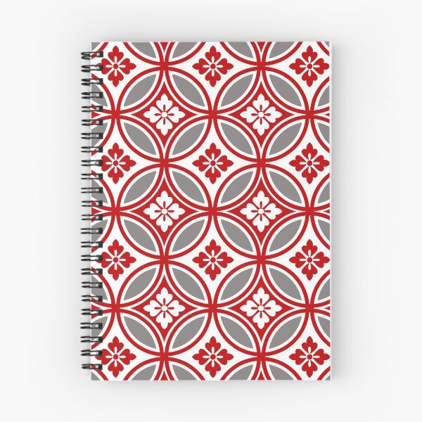 Item preview, Shippo with Flower Motif, Red, White and Gray  designed and sold by Marymarice.