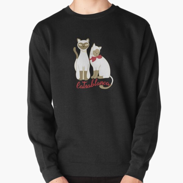 Top Funny Cat Movie Catsablanca Gift Design Pullover Sweatshirt