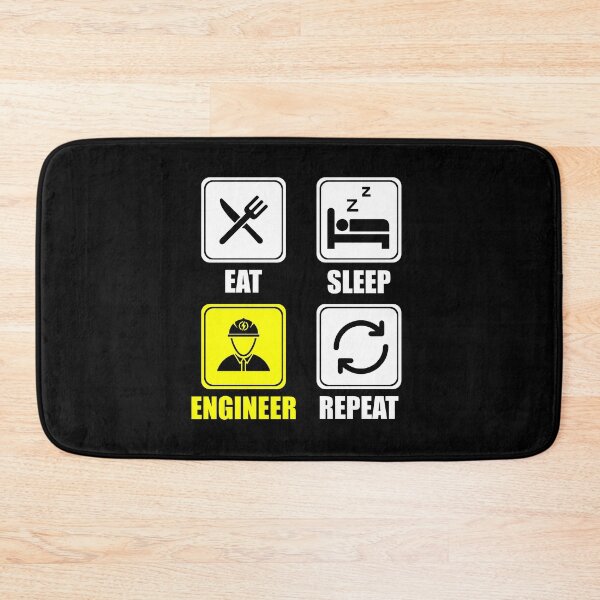 Item preview, Cute Eat Sleep Engineer Repeat Engineering Funny designed and sold by perfectpresents.