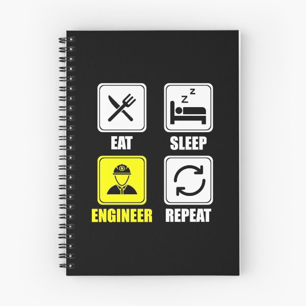 Item preview, Cute Eat Sleep Engineer Repeat Engineering Funny designed and sold by perfectpresents.