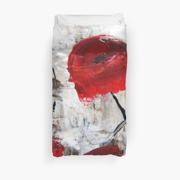 Sloppy Poppy Duvet Cover