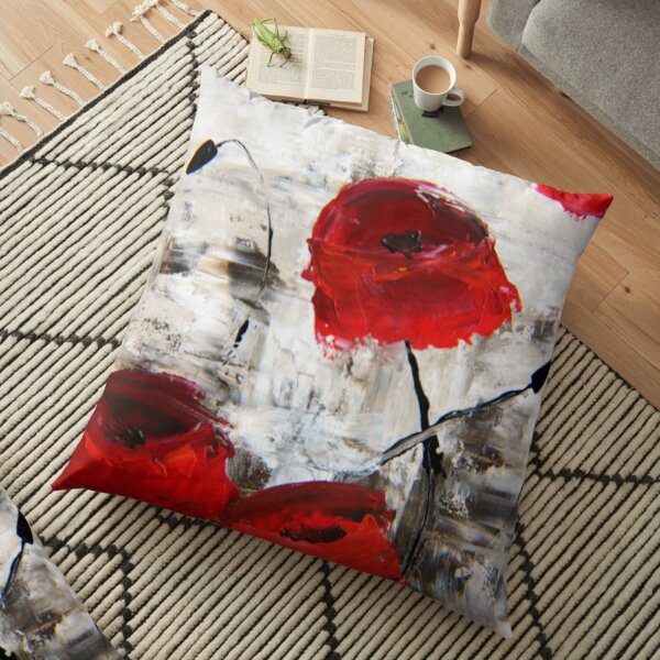 Sloppy Poppy Floor Pillow
