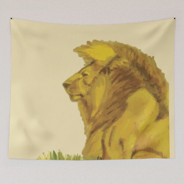 Item preview, Painted picture of a lion designed and sold by Guardi71.