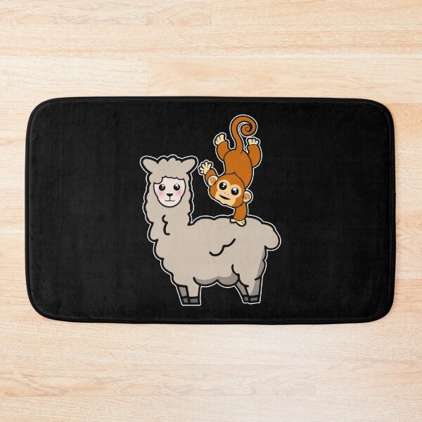 Item preview, Funny Monkey Riding on Llama Cute Monkeying Around designed and sold by perfectpresents.