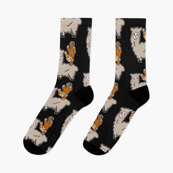 Item preview, Funny Monkey Riding on Llama Cute Monkeying Around designed and sold by perfectpresents.