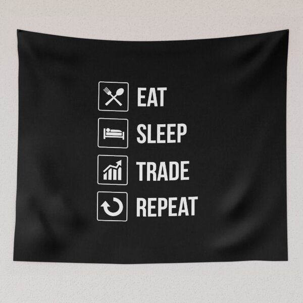 Item preview, Funny Eat Sleep Trade Repeat Investors designed and sold by perfectpresents.