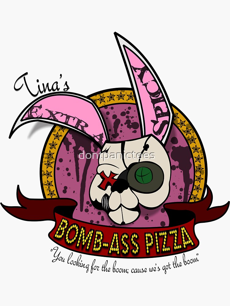 Tinas Bomb Pizza by dontpanictees