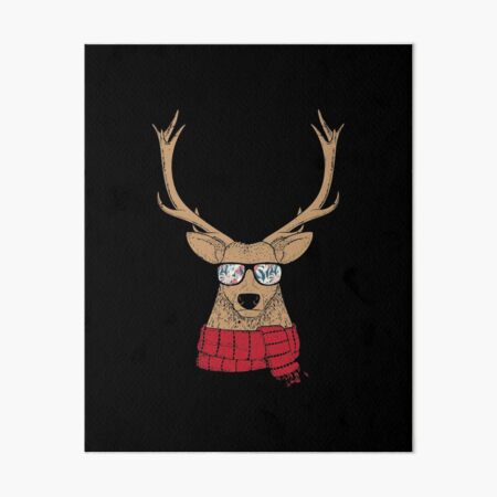 Item preview, Awesome Christmas Reindeer with Cool Glasses designed and sold by perfectpresents.