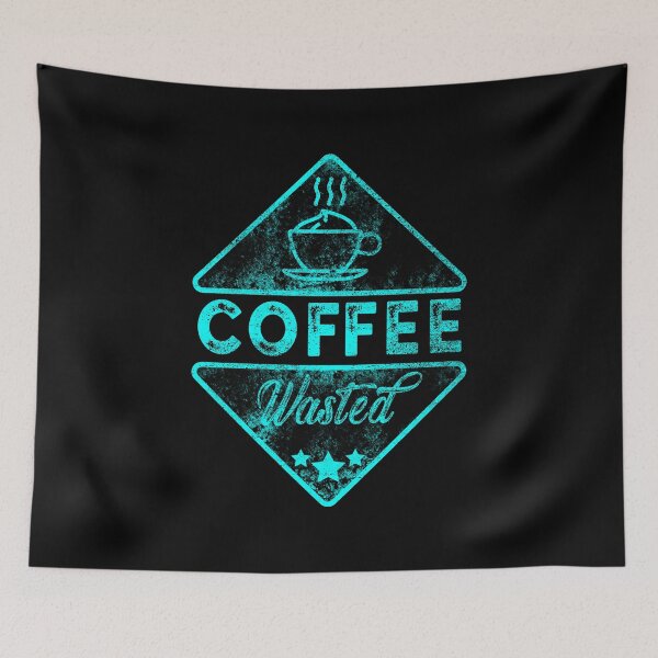 Artikelvorschau, Netter & lustiger Kaffee verschwendete Retro Koffein Wortspiel entworfen und verkauft von perfectpresents.